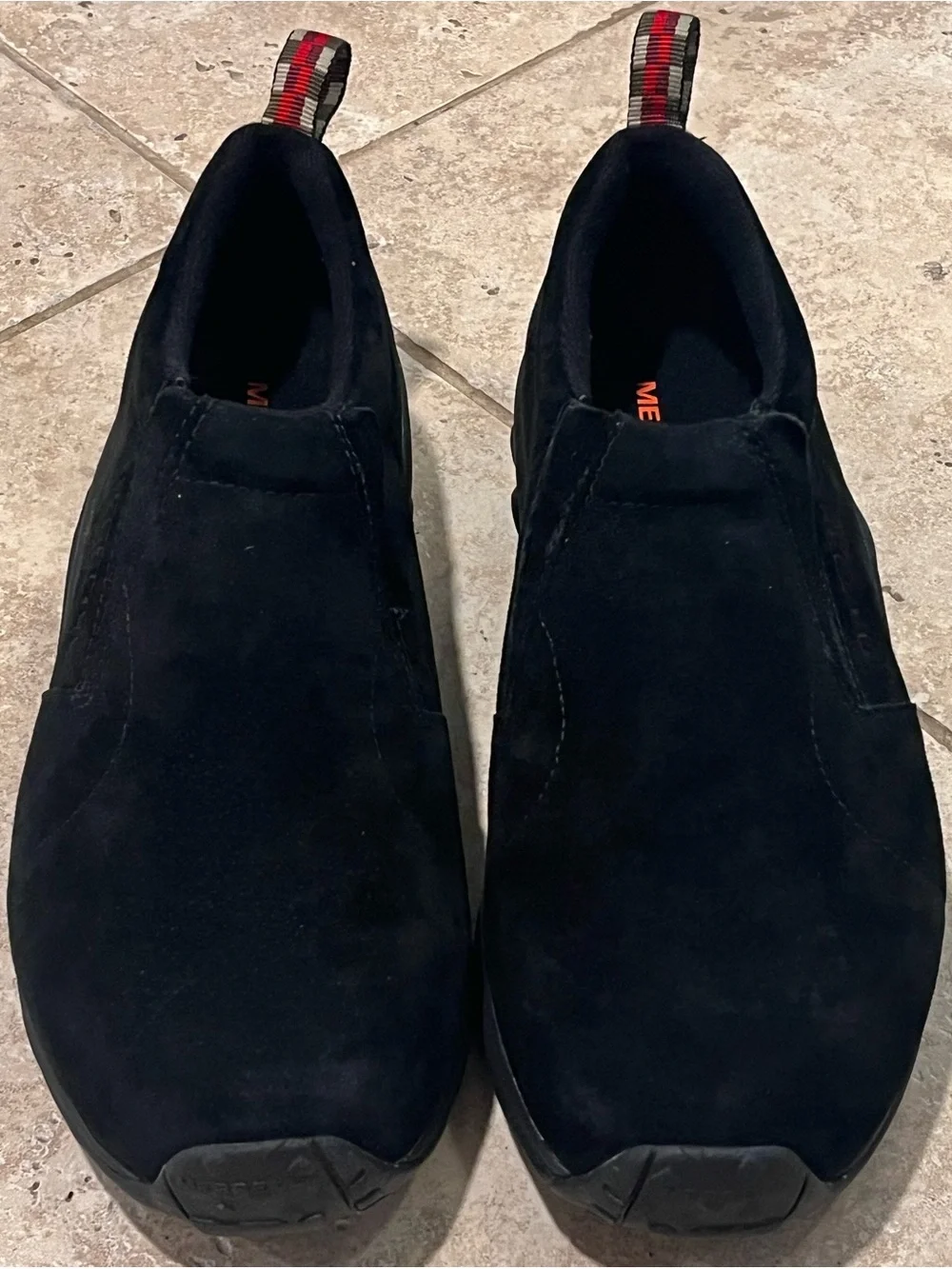 Merrell Jungle Moc Midnight Black Suede Leather Men's Size 11 W Wide NEW NWOB